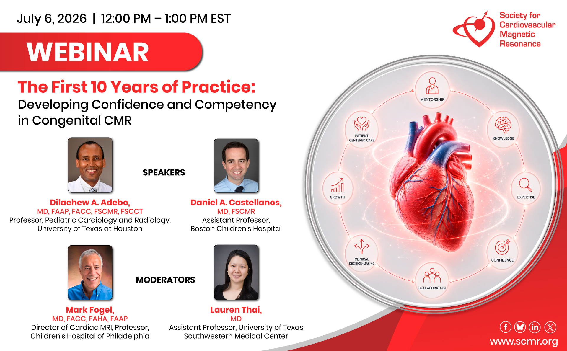The First 10 Years of Practice: Developing Confidence and Competency in Congenital CMR Photo
