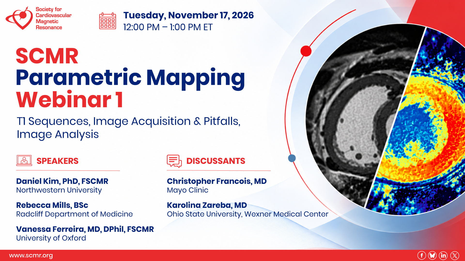 Parametric Mapping Webinar 1 – T1 Sequences, Image Acquisition & Pitfalls, Image Analysis Photo